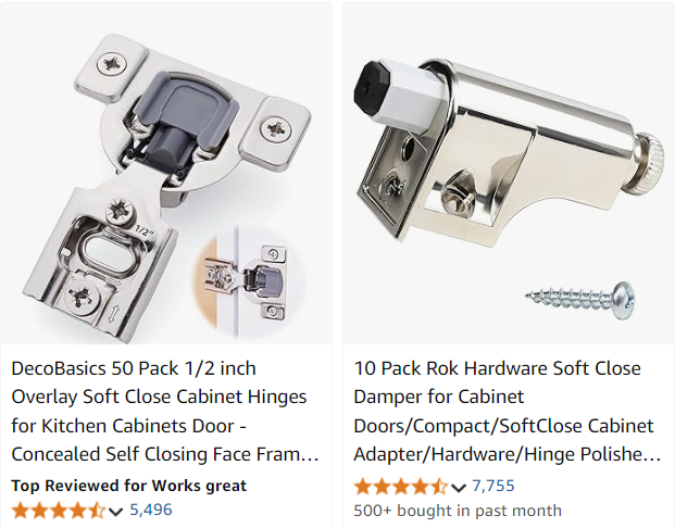 Soft-Close Cabinet Hinges