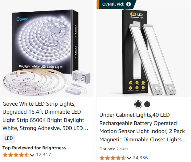 Under-Cabinet LED Lighting Strips